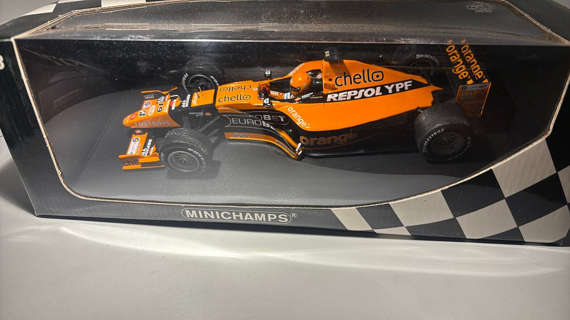F1 arrow a21 j.verstappen canda 2000 minichamps 1.18, Ophalen of Verzenden, MiniChamps, A, A