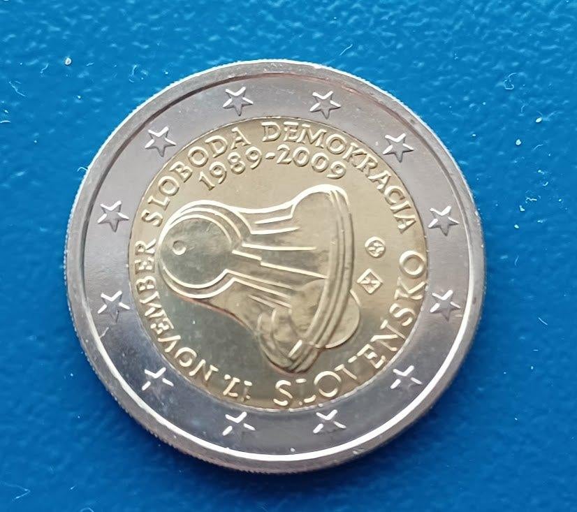 Slowakije 2 Euro "Fluwelen Revolutie" - 2009, Postzegels en Munten, Munten | Europa | Euromunten, Verzenden, Slowakije, 2 euro