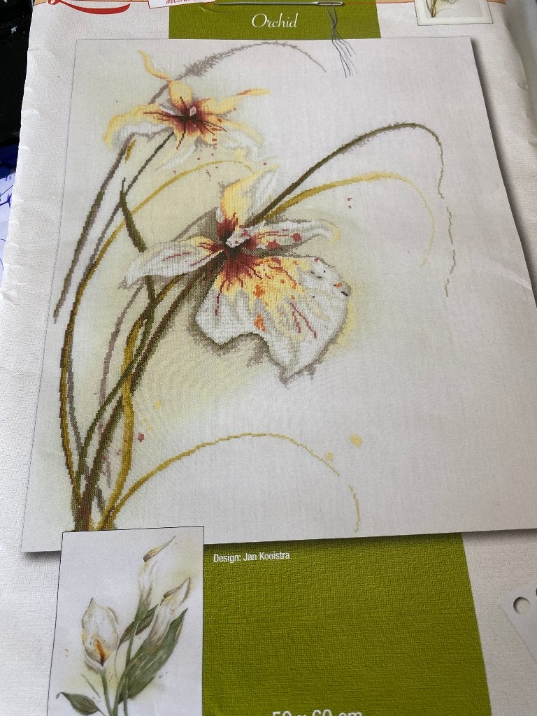 BORDUURPAKKET LANARTE JAN KOOISTRA ORCHID, Verzenden, Nieuw, Handborduren, Borduurpakket