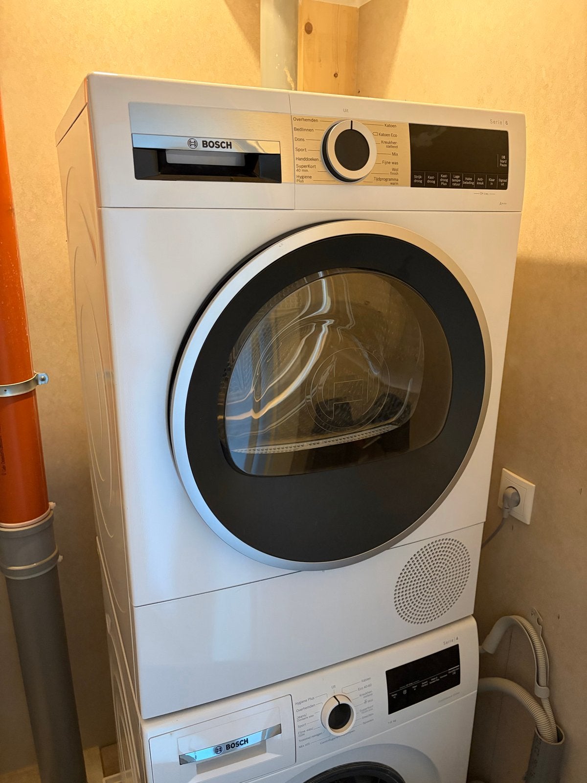 Bosch Serie 6 EasyClean Warmtepompdroger WQG233D1NL, Witgoed en Apparatuur, 8 tot 10 kg, Ophalen of Verzenden, Zo goed als nieuw