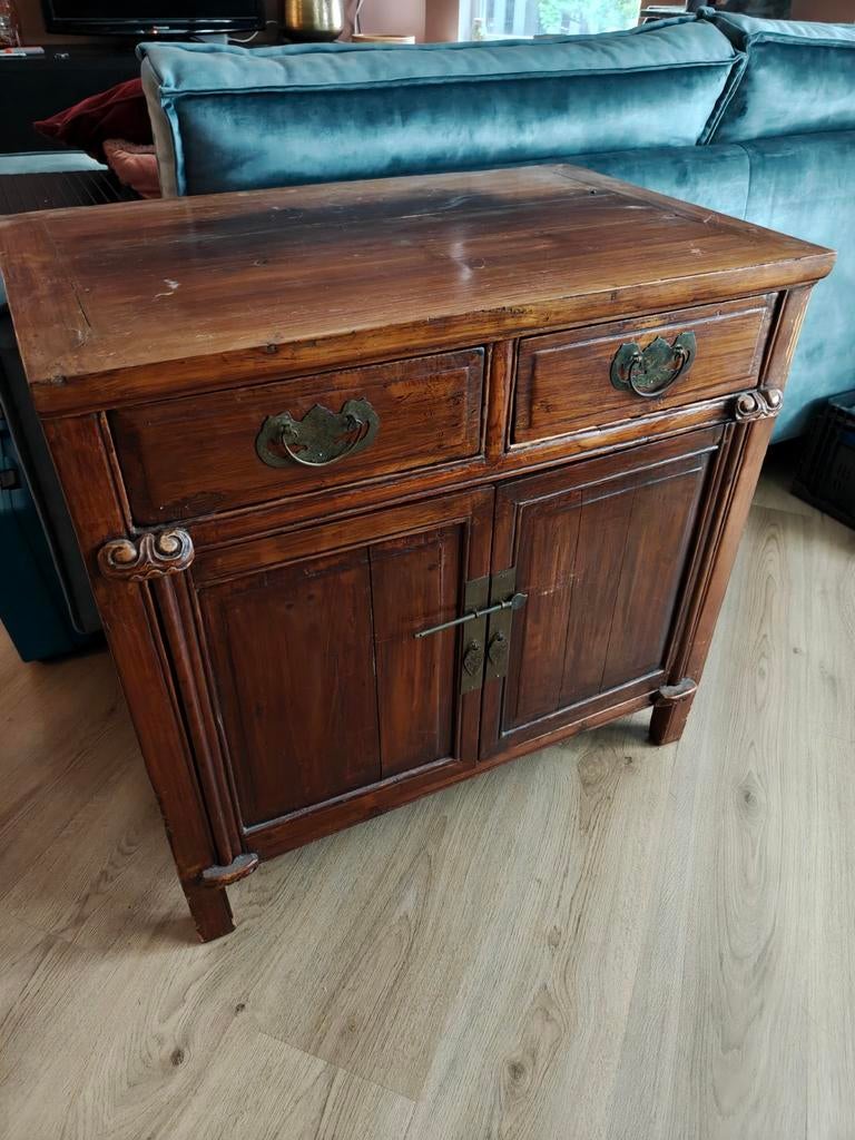 Oude/Vintage Chinese kast(tv sidetable meubel), Antiek en Kunst, Antiek | Meubels | Kasten, Ophalen of Verzenden