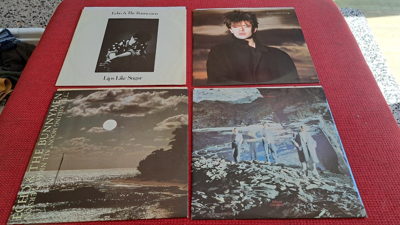 Echo & the Bunnymen 4 maxi singles 12" vinyl Killing moon, Ophalen of Verzenden, Zo goed als nieuw, 12 inch