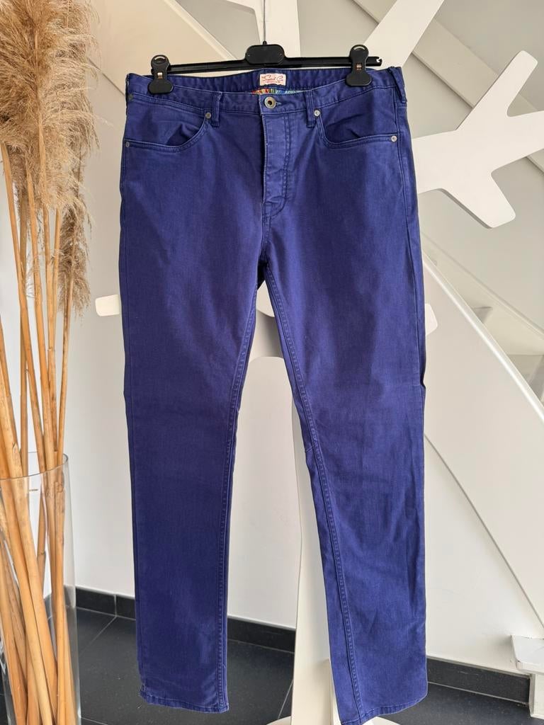 Scotch & soda Chinobroek, Ophalen of Verzenden, Zo goed als nieuw, Blauw, W27 (confectie 34) of kleiner