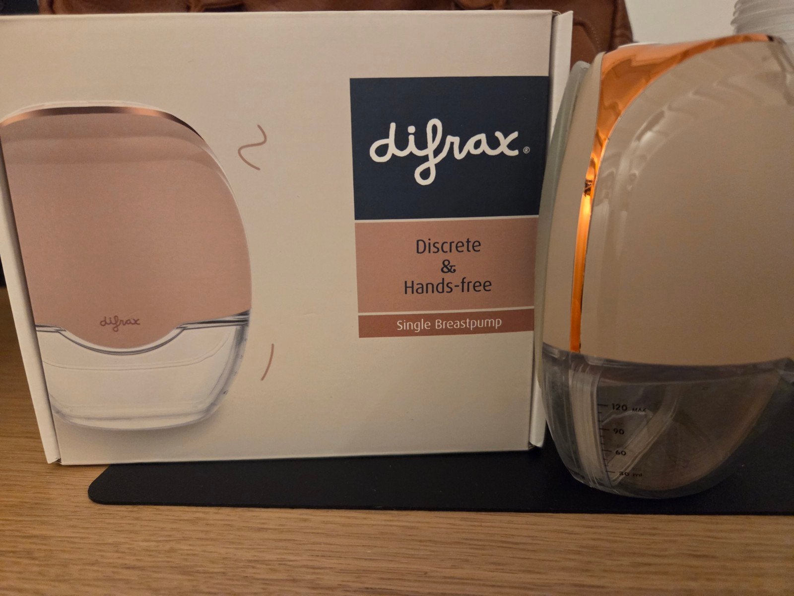 Difrax Borstkolf met nieuwe bewaarbekers, Ophalen, Zo goed als nieuw