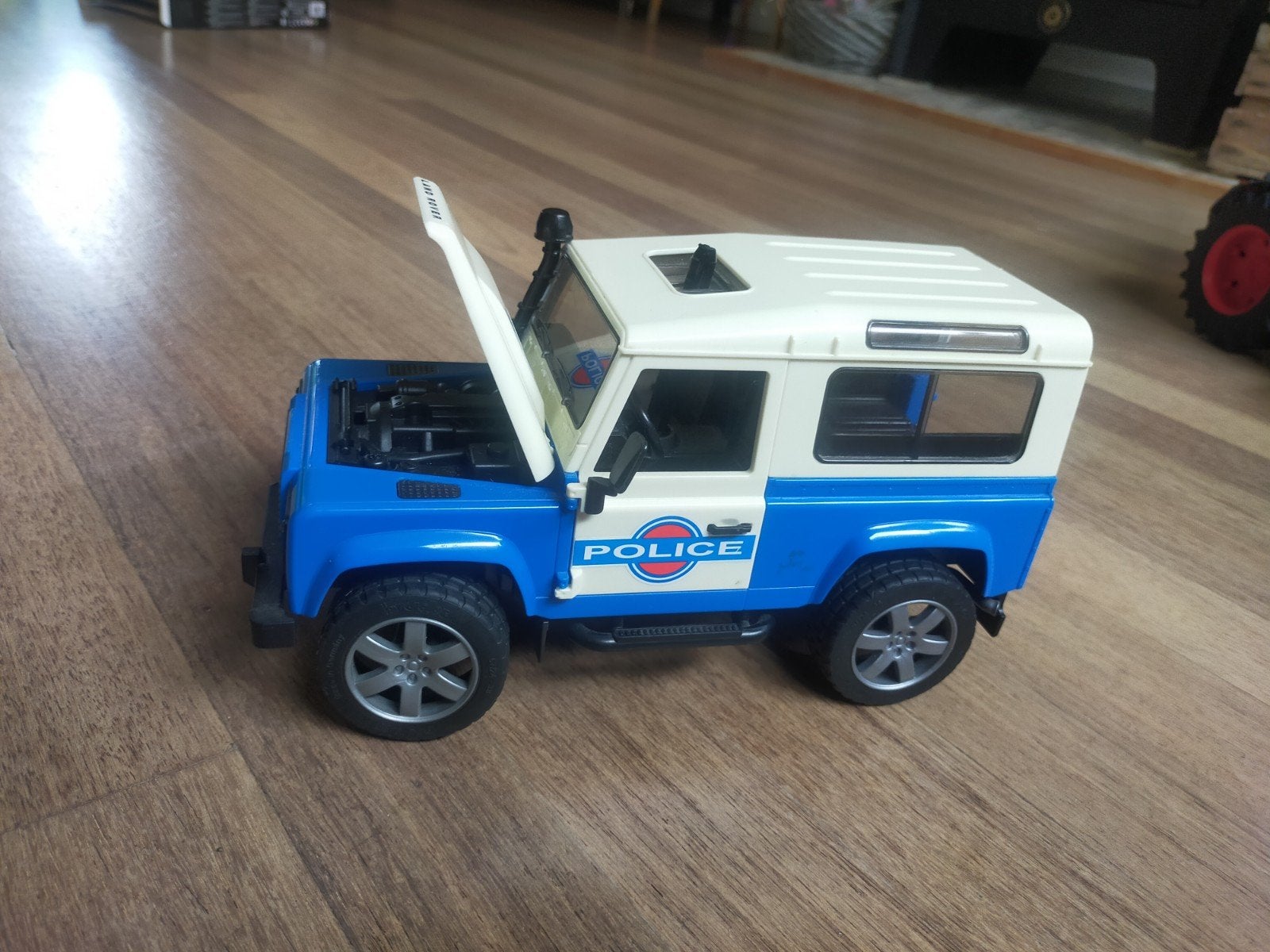 Bruder Land Rover Politie Jeep - Gebruikt, Ophalen of Verzenden, Gebruikt