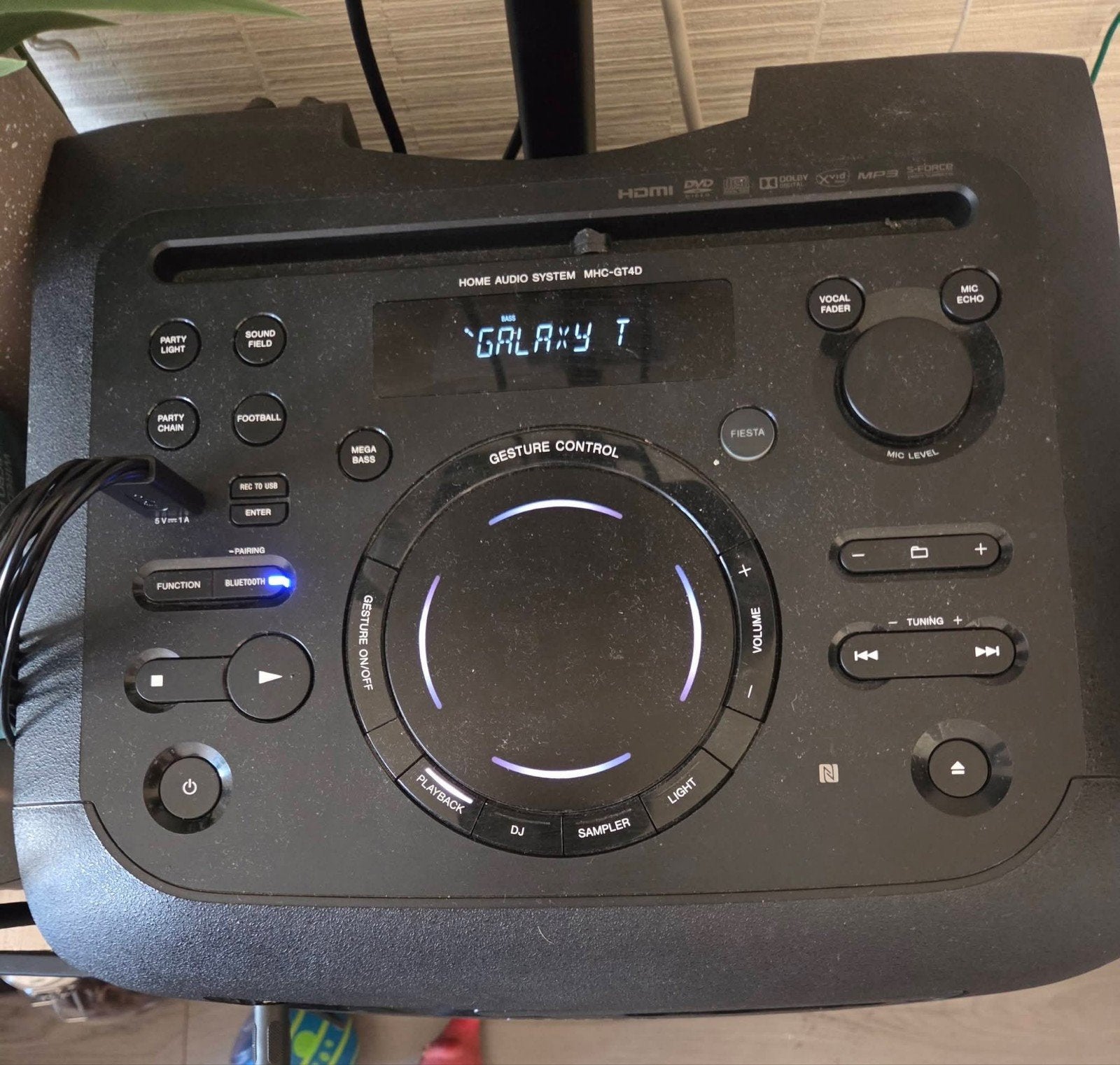 Sony MHC-GT4D Home Audio Systeem met Bluetooth en DVD, Gebruikt, Losse componenten, Ophalen of Verzenden, Dvd-speler