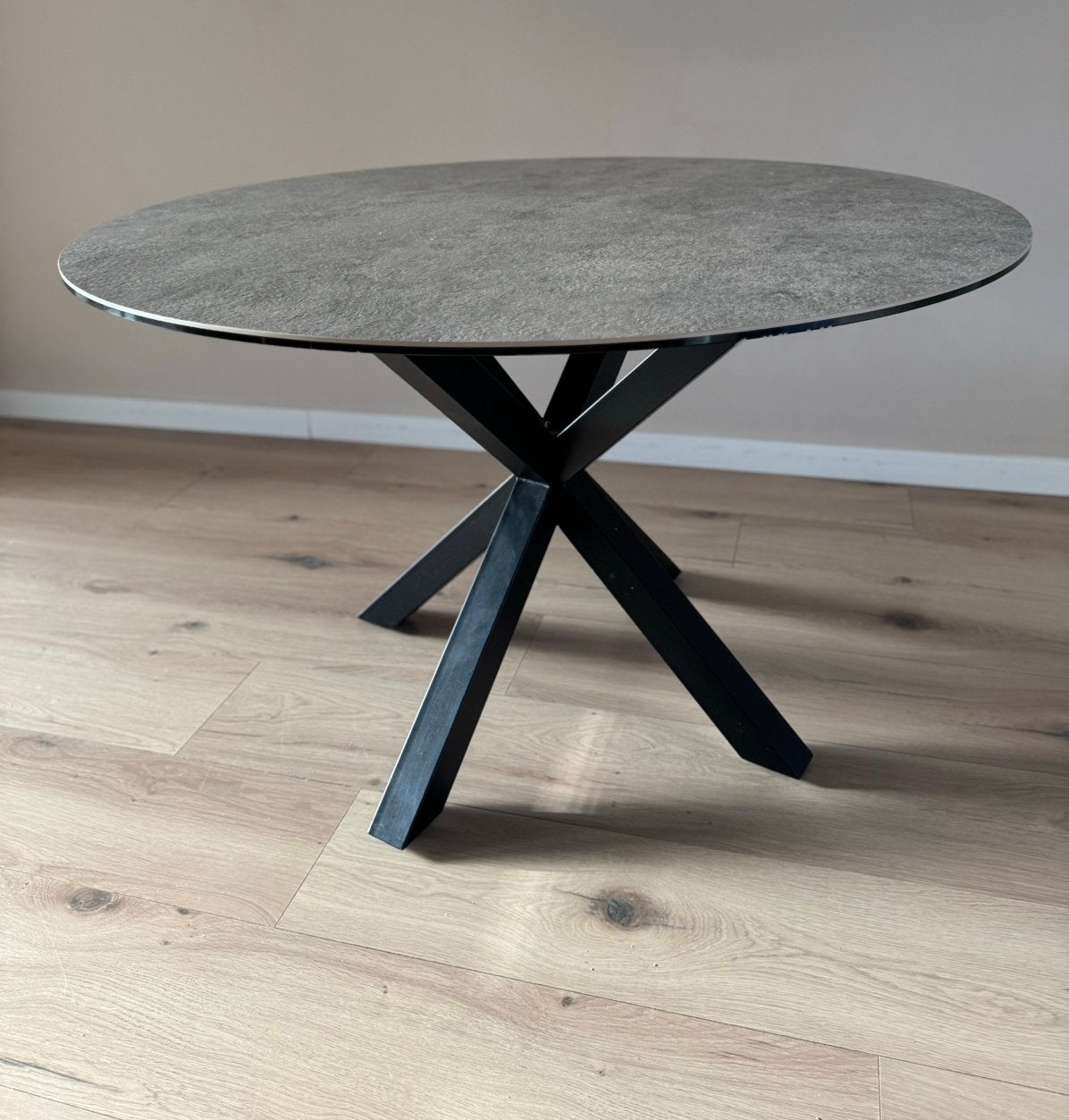 Ronde eettafel, Ophalen, Zo goed als nieuw, Rond, 100 tot 150 cm