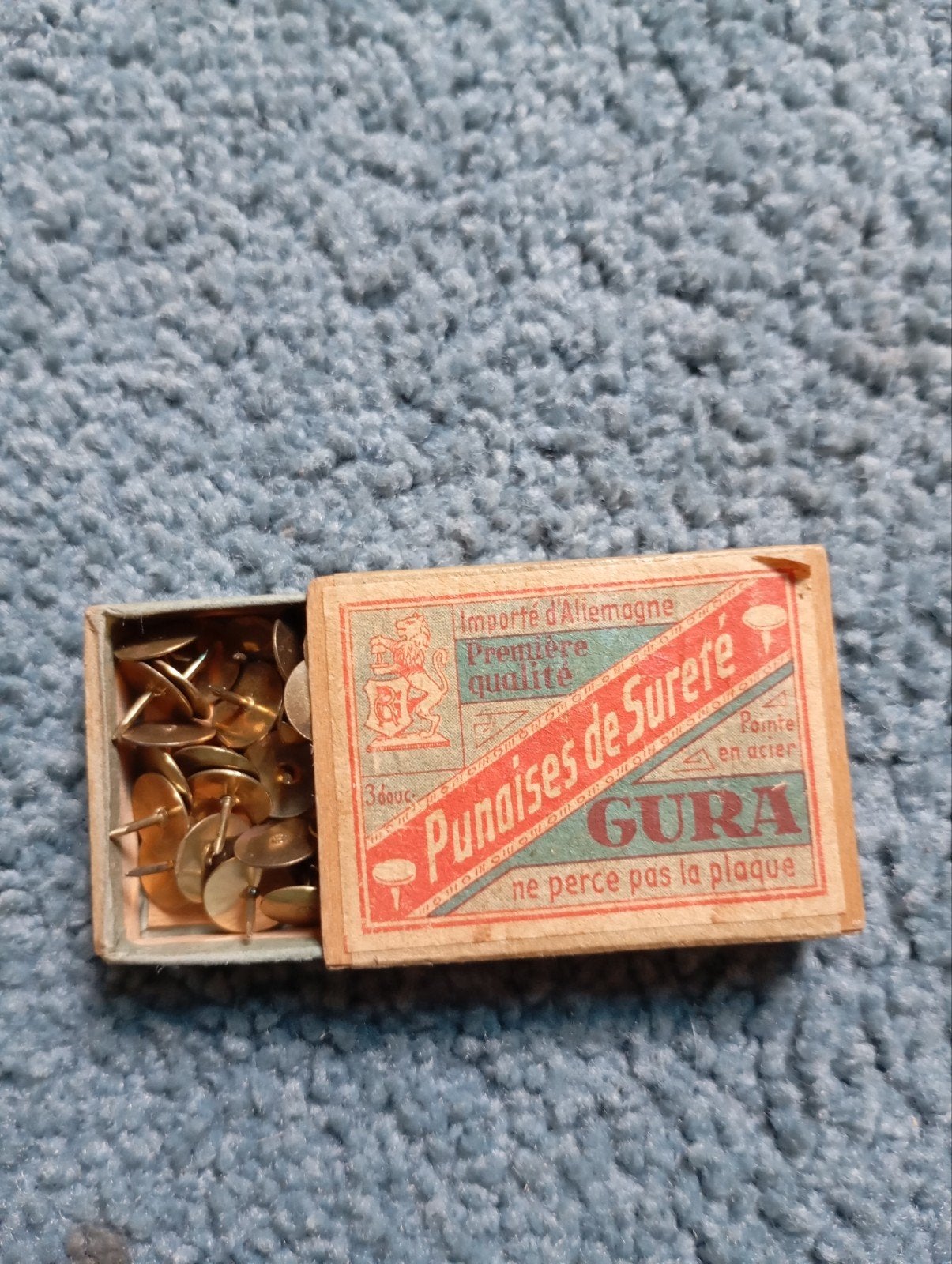 Vintage Gura Punaises Doosje gevuld Antiek, Ophalen of Verzenden