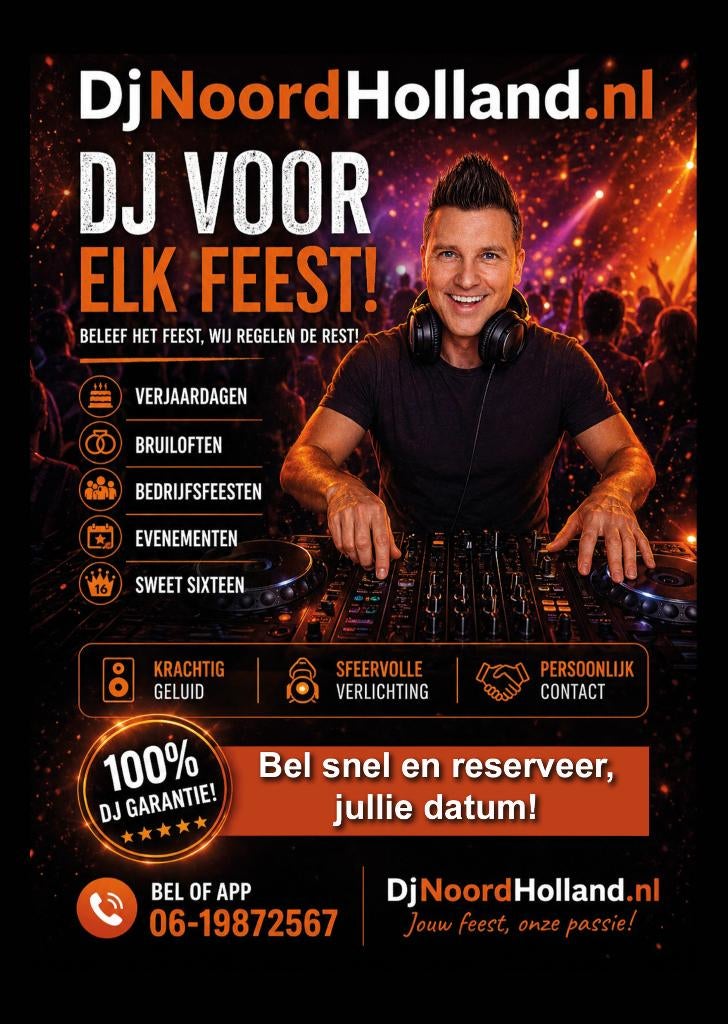 DJ feest Bruiloft verjaardag betaalbare dj gezocht feestje
