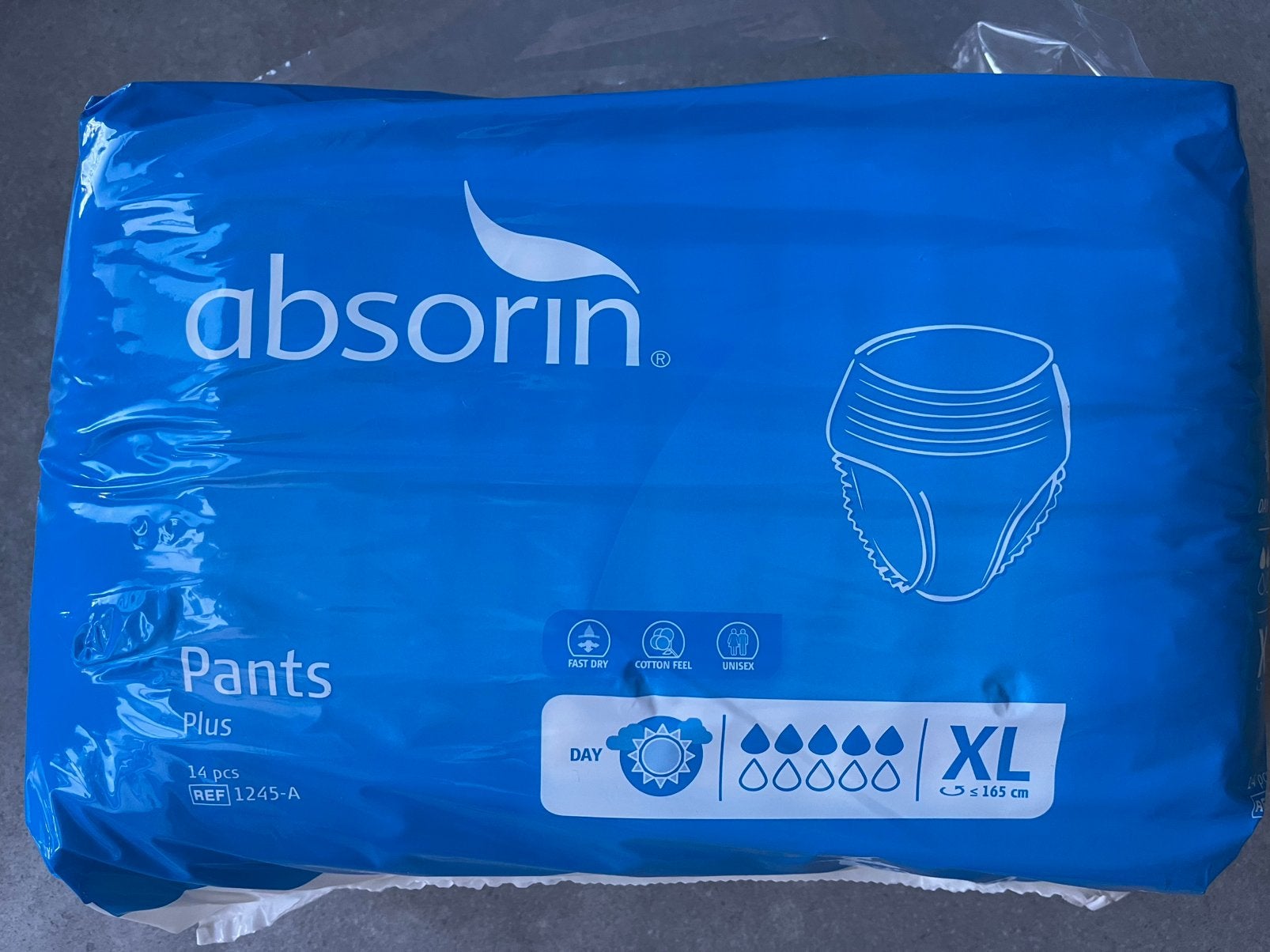 Absorin pants plus XL 4 pakken broekluiers, Ophalen of Verzenden, Nieuw