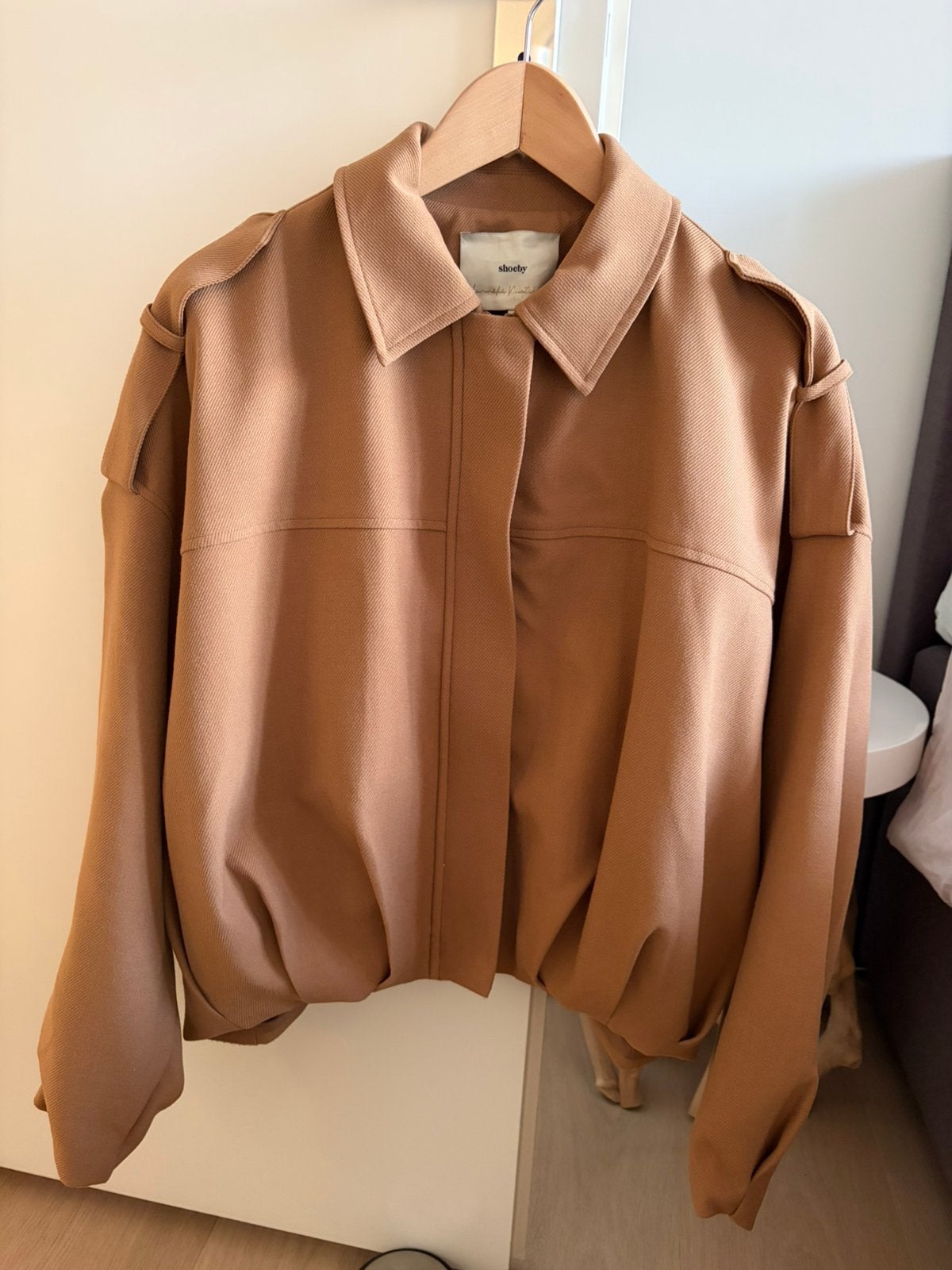 Lonneke Nooteboom camel bomber jack S/M, Verzenden, Nieuw, Bruin, Jasje