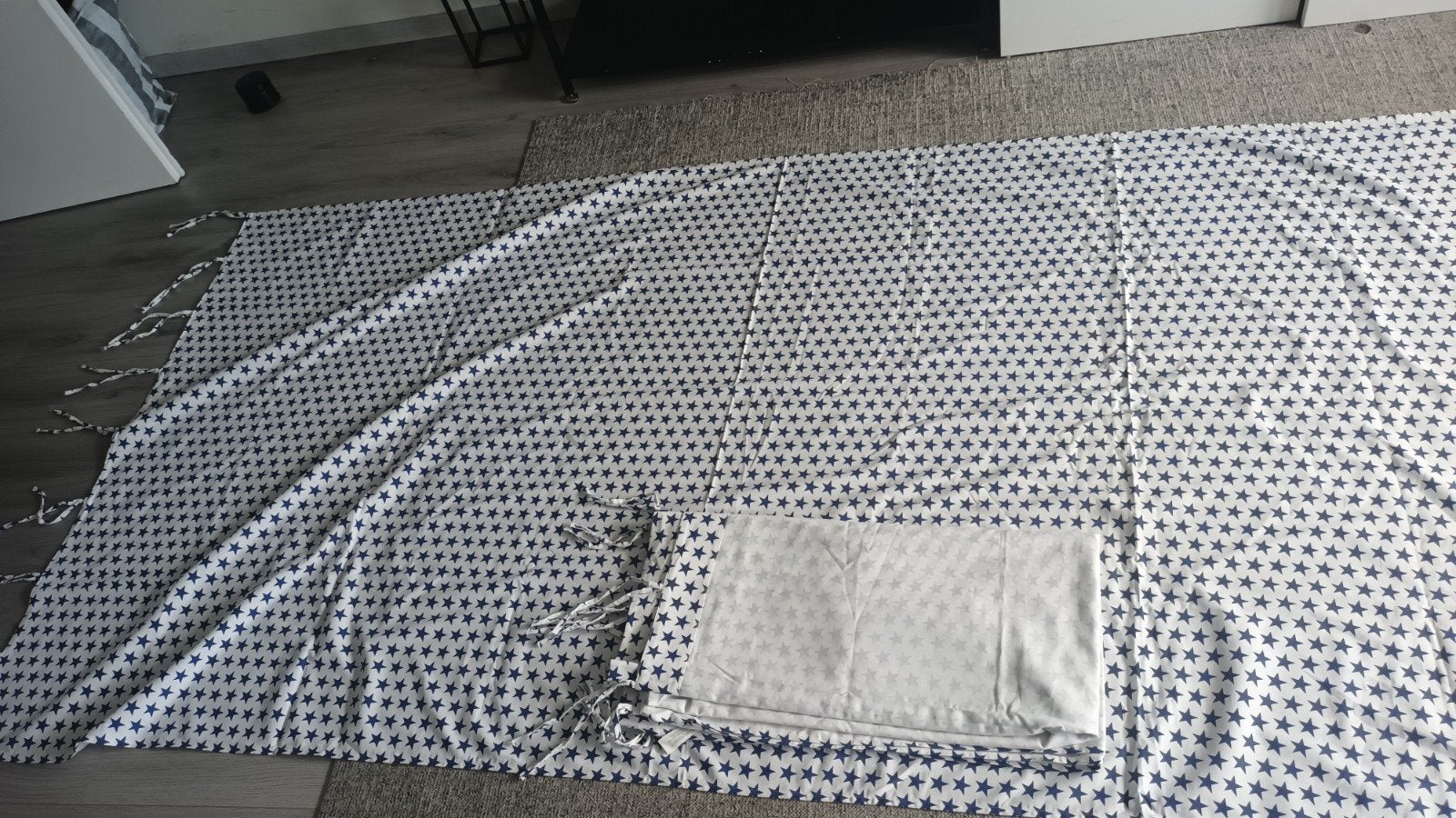 Zara Home Gordijn met Sterrenpatroon - 140x270 cm, Ophalen of Verzenden, Zo goed als nieuw, Blauw