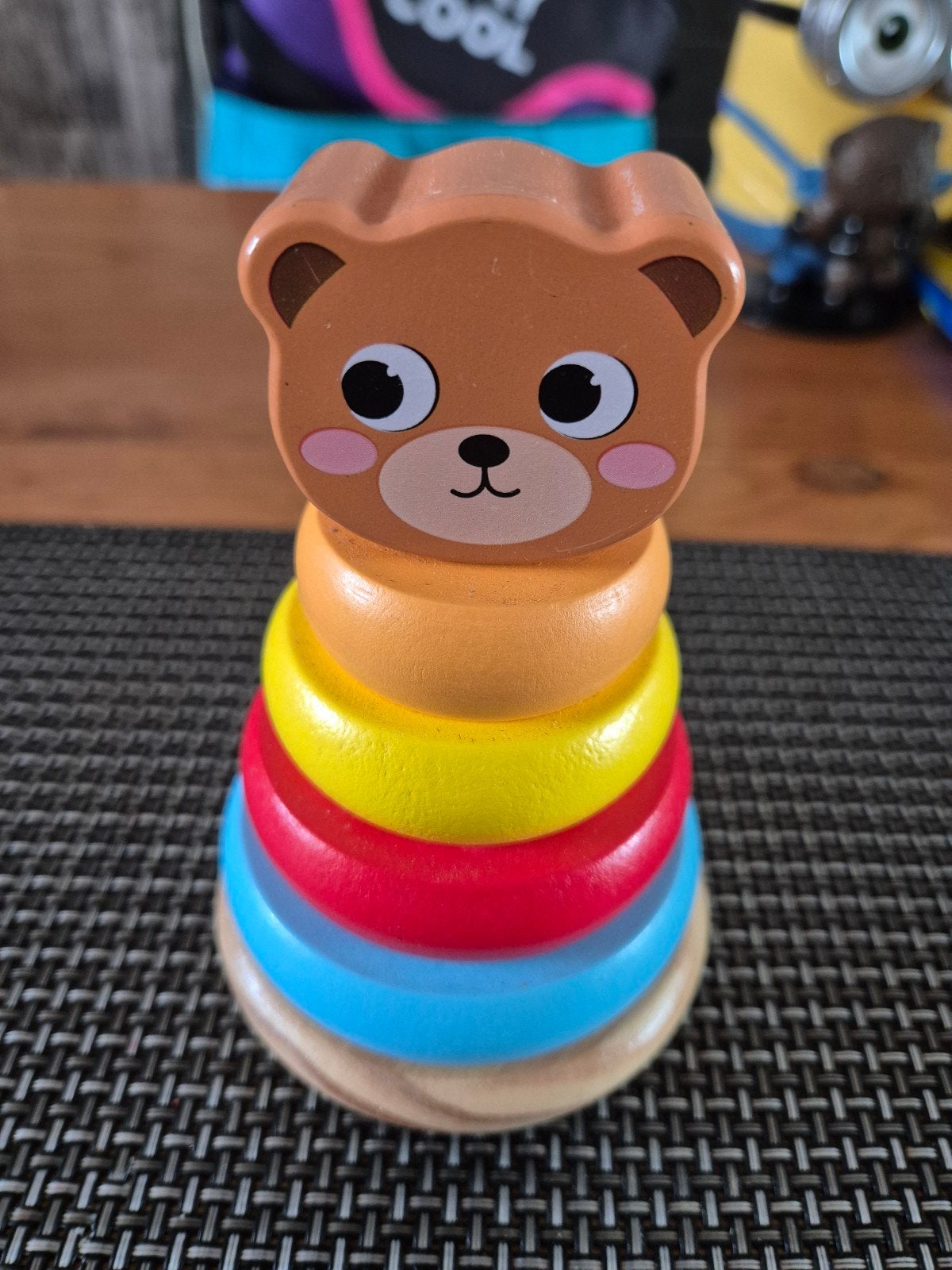 Houten stapel toren, Kinderen en Baby's, Speelgoed | Fisher-Price, Ophalen of Verzenden, Zo goed als nieuw, Speelset