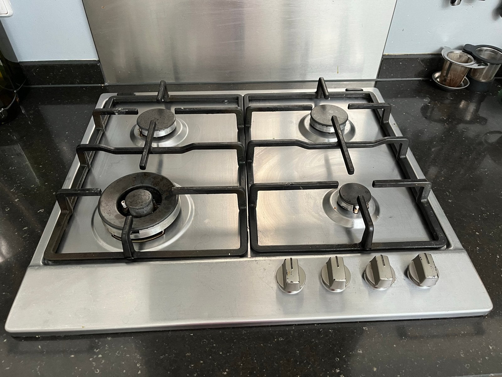 Whirlpool AKR 3711/IX Gasfornuis - 4 Pitten, Gebruikt, Inbouw, Gas, 4 kookzones