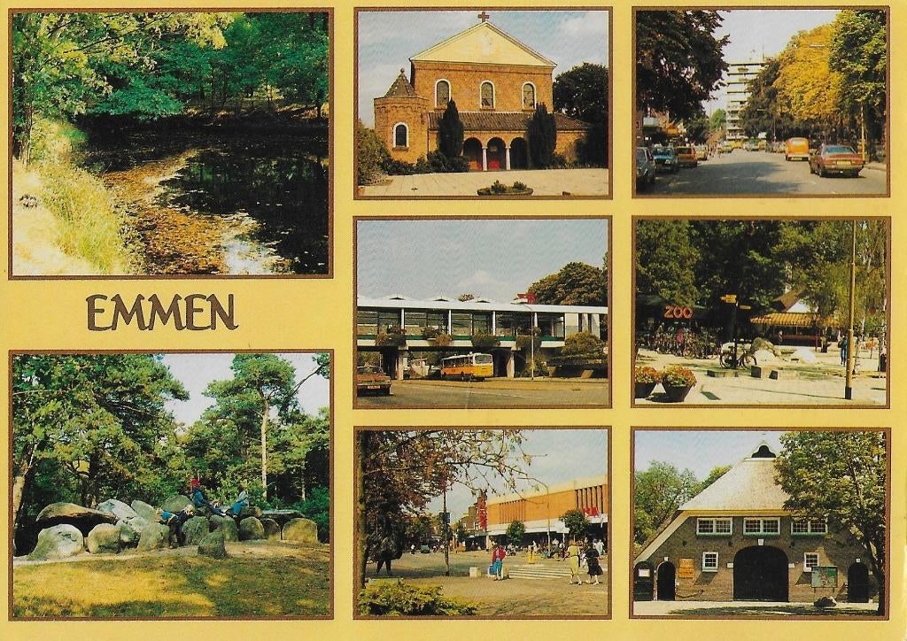 Emmen Gelopen Ansichtkaart ( A103 ), Ophalen of Verzenden, 1980 tot heden, Gelopen, Drenthe