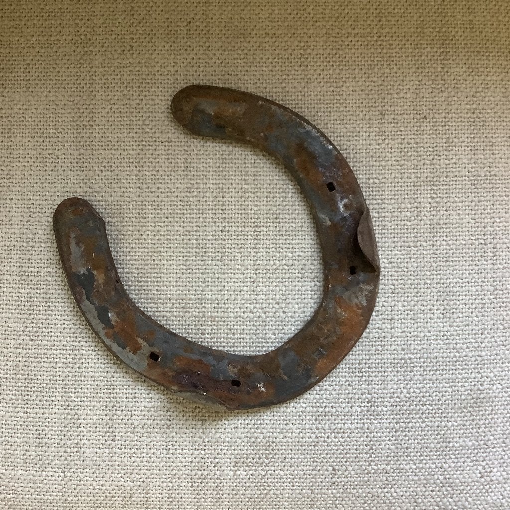 Hoefijzer, echt ijzeren paardenschoen., Ophalen