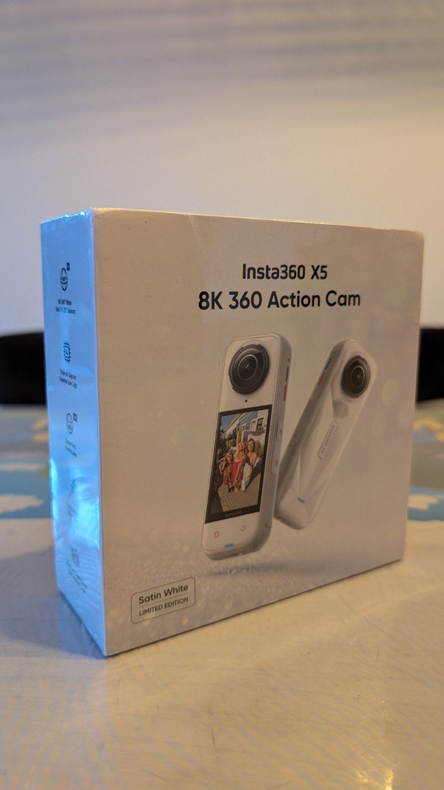 Insta360 X5 Wit Limited edition Insta360 X5 actioncam 360cam, Audio, Tv en Foto, Actiecamera's, Ophalen of Verzenden, Nieuw, Overige merken
