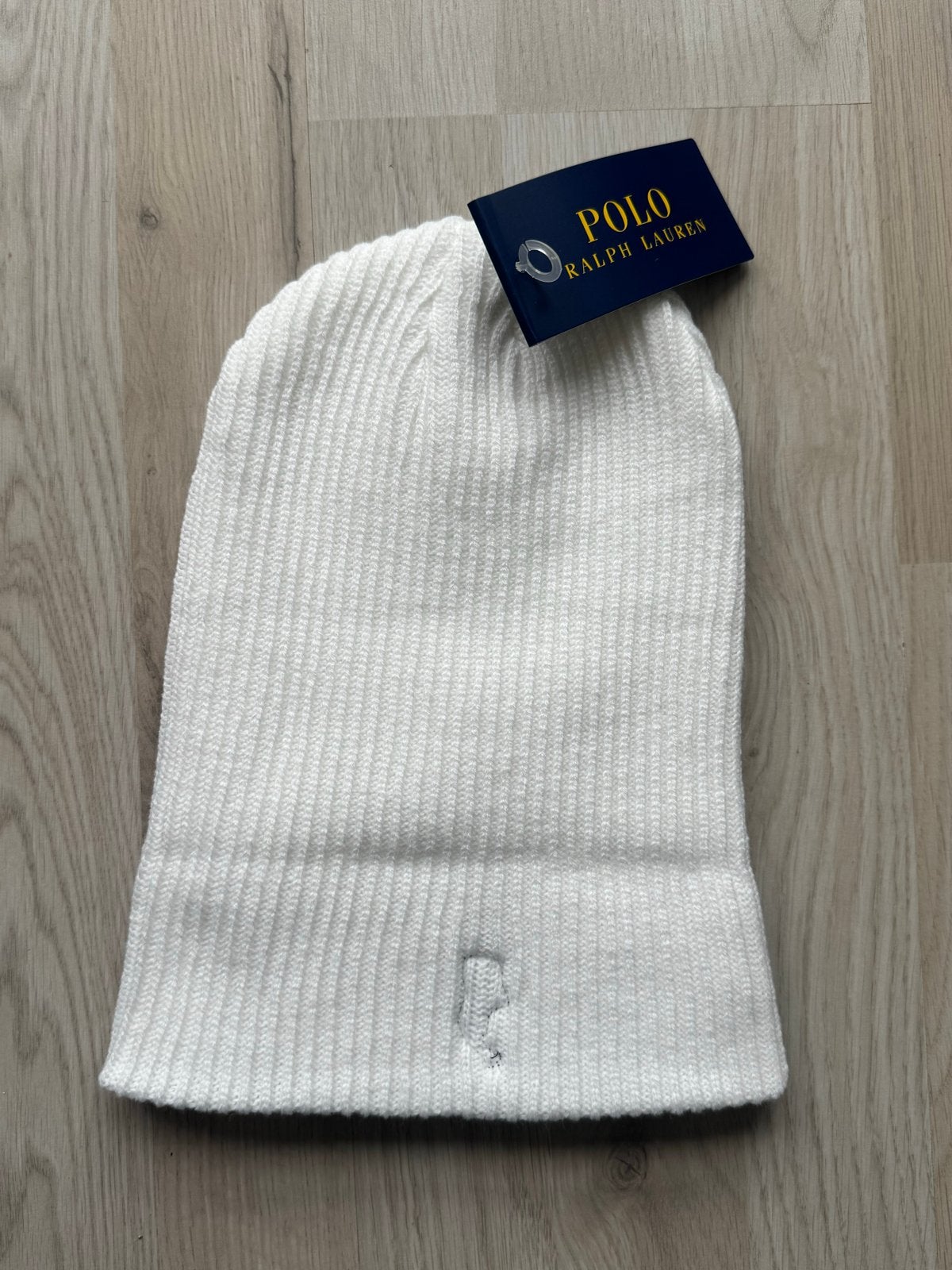 Nieuwe Ralph Lauren Muts - Wit met Logo, Ophalen of Verzenden, Nieuw, Maat 38/40 (M), Muts