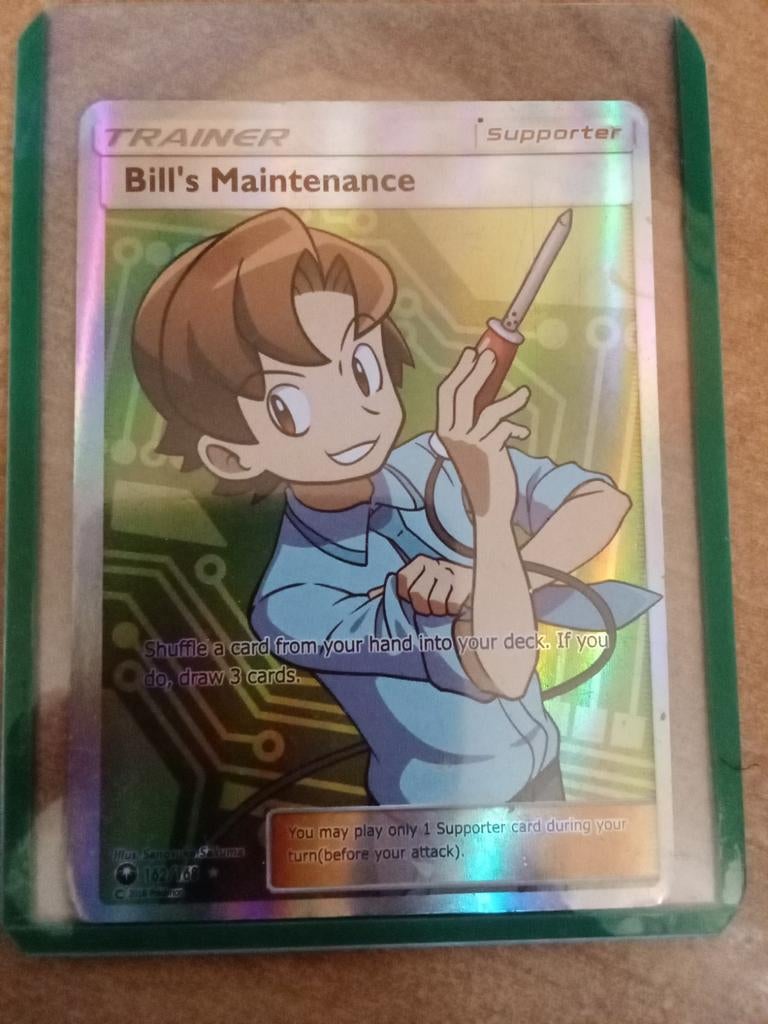 Bill's Maintenance Trainer Kaart (Foil), Ophalen of Verzenden, Zo goed als nieuw, Losse kaart, Foil