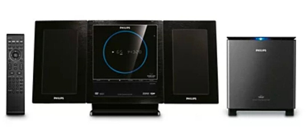 philips dvd micro theatre mcd289 home cinema met subwoofer, Ophalen, Philips, Gebruikt, Subwoofer