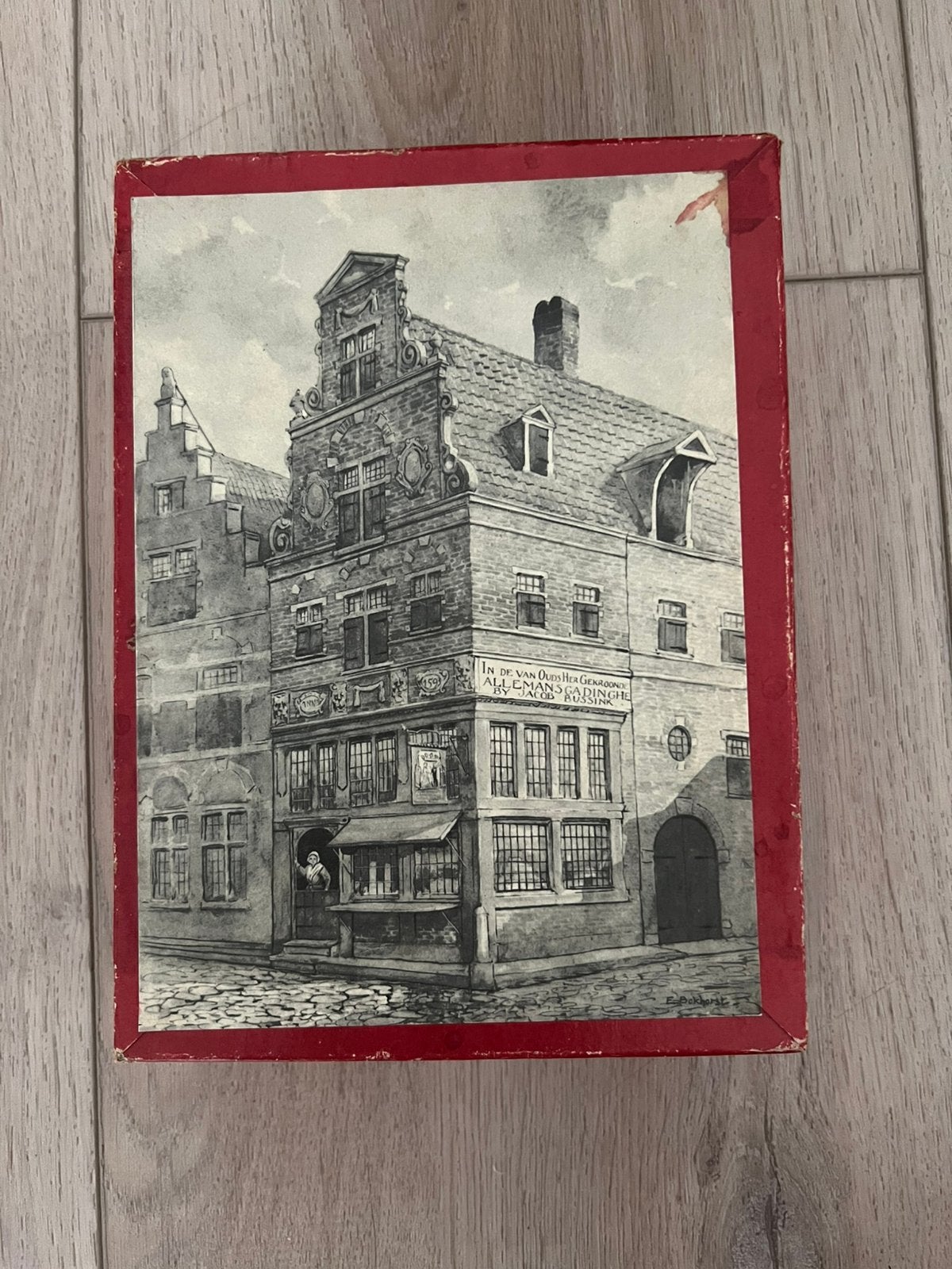 Deventer Puzzel (Bussink Koekbakkerij) ~ 1935, Ophalen of Verzenden, Minder dan 500 stukjes, Gebruikt, Legpuzzel