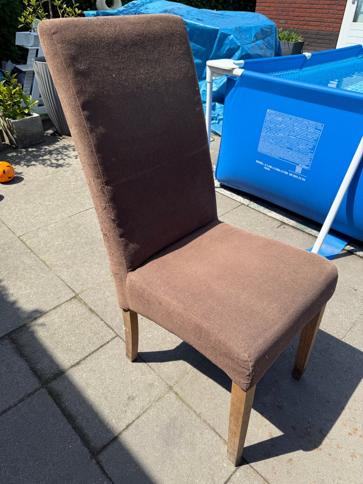 Bruine eetkamerstoelen - comfortabel en stijlvol, Huis en Inrichting, Stoelen, Ophalen, Gebruikt, Bruin, Eén