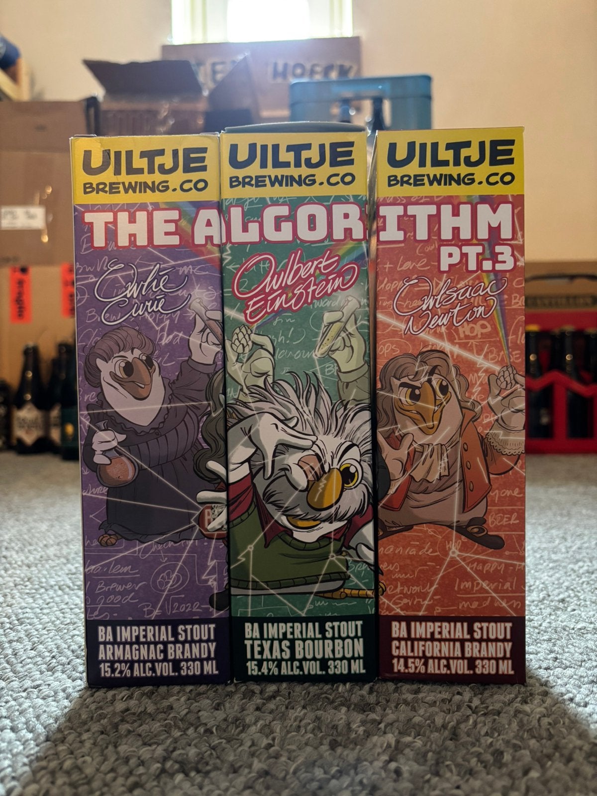 Uiltje - The Algorithm 1,2 & 3, Ophalen of Verzenden, Zo goed als nieuw, Flesje(s), Overige merken