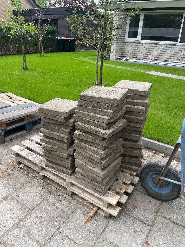 Stoeptegels gratis, Ophalen, Gebruikt, Beton, Overige typen