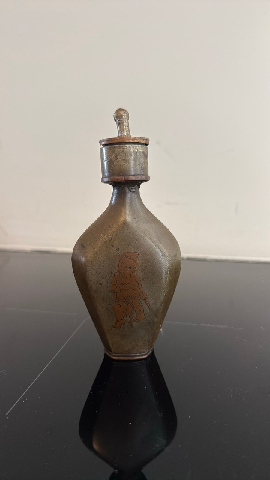 Antieke Chinese Snuff Bottle met Figuur, Antiek en Kunst, Ophalen of Verzenden