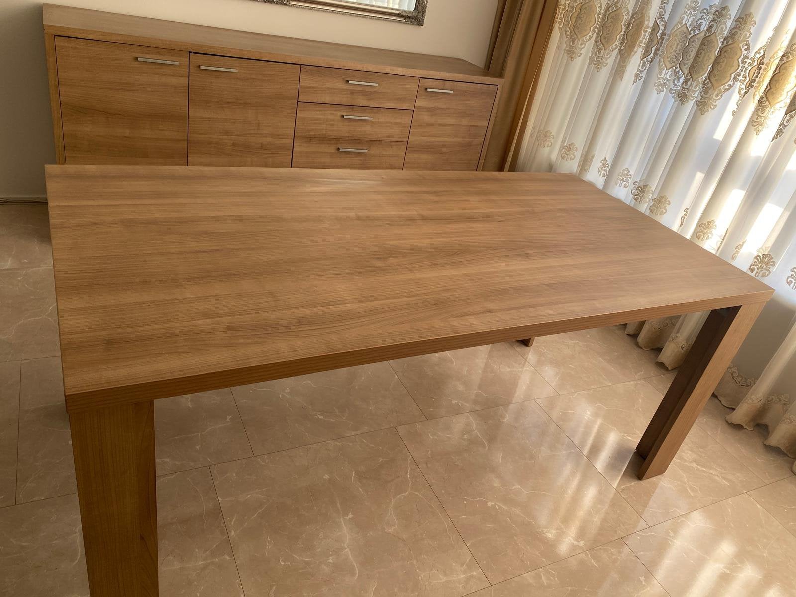 Eettafel, Ophalen, Gebruikt, Eikenhout, 50 tot 100 cm