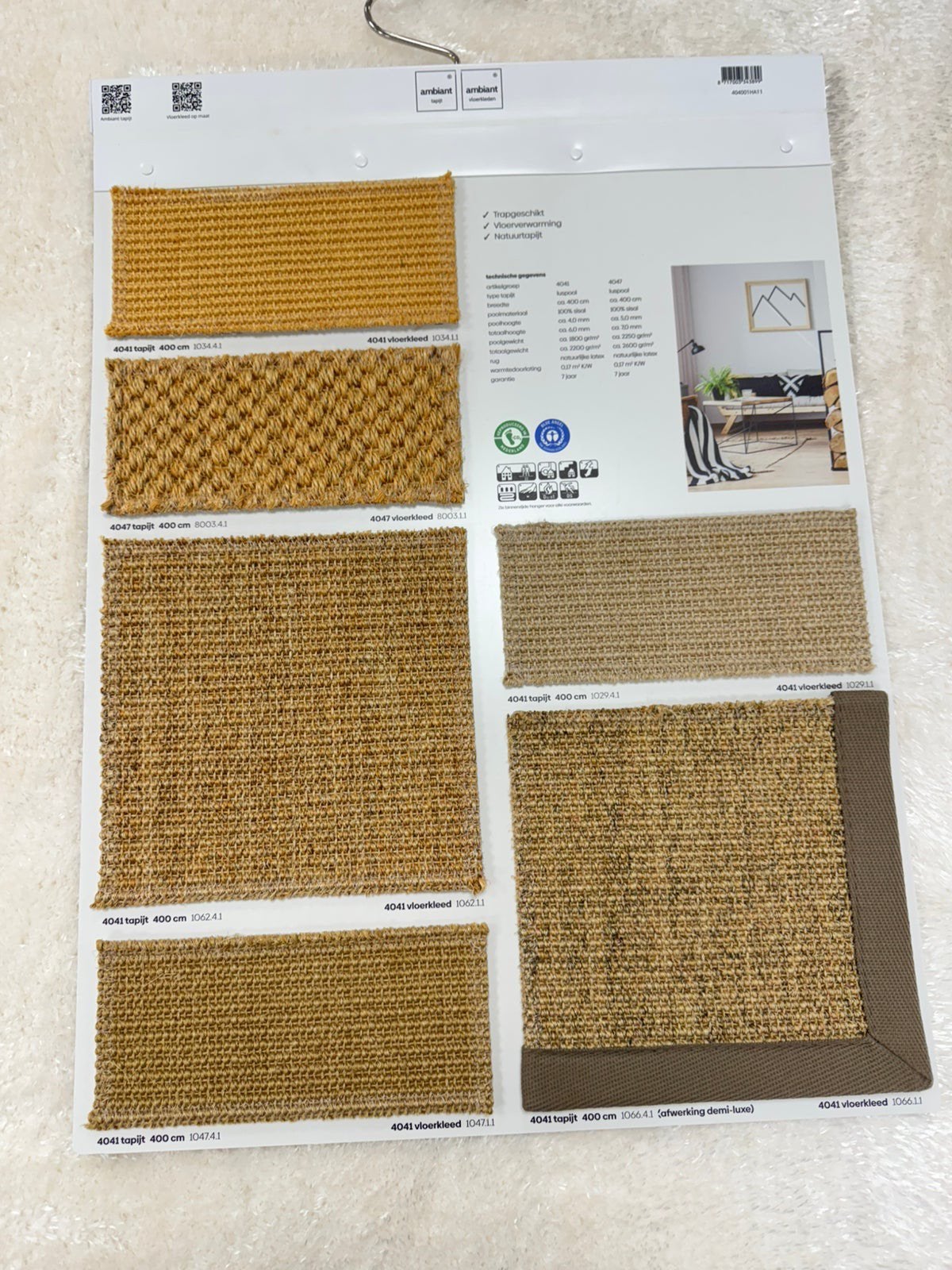 Sisal tapijt vloerbedekking sisal vloerkleed op maat, Ophalen of Verzenden, Nieuw, Tapijt