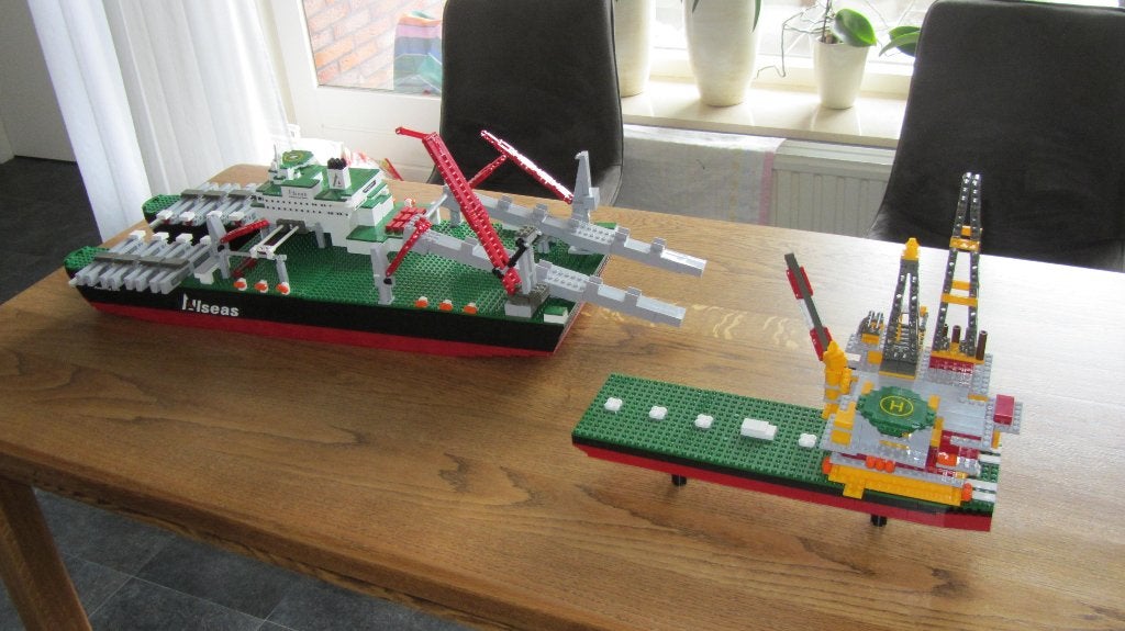 All Seas kraanschip plus ponton met platform, Ophalen of Verzenden, Zo goed als nieuw, Overige merken