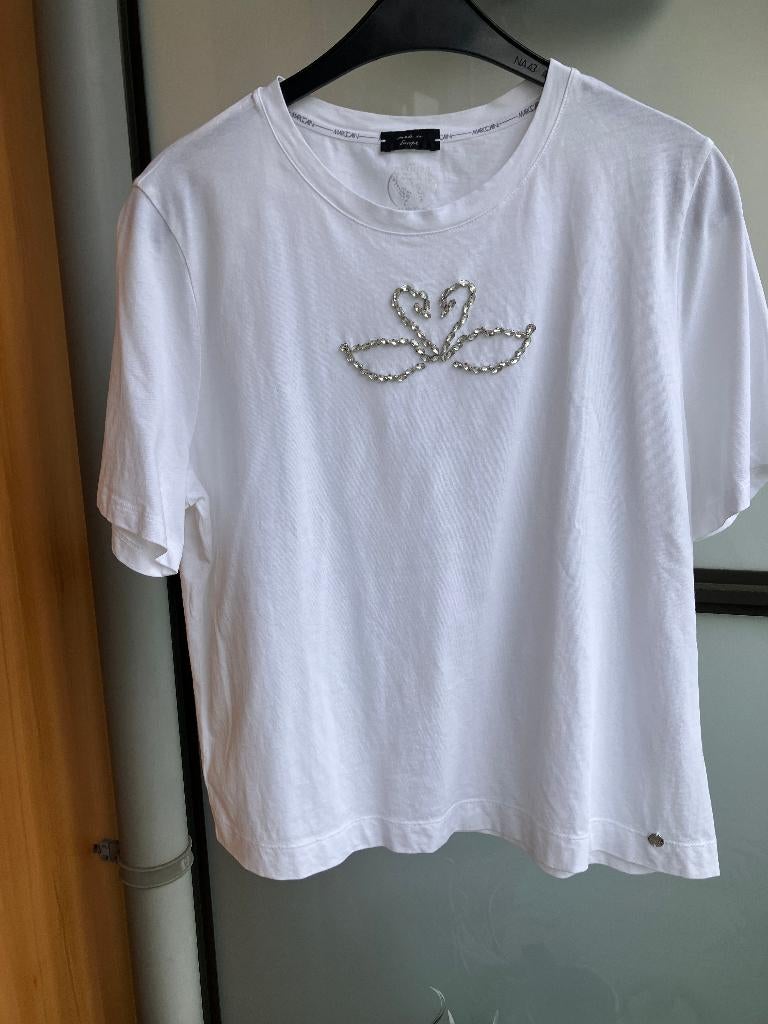 Marc Cain shirt 'Rethink Together', Marc Cain, Wit, Maat 42/44 (L), Nieuw