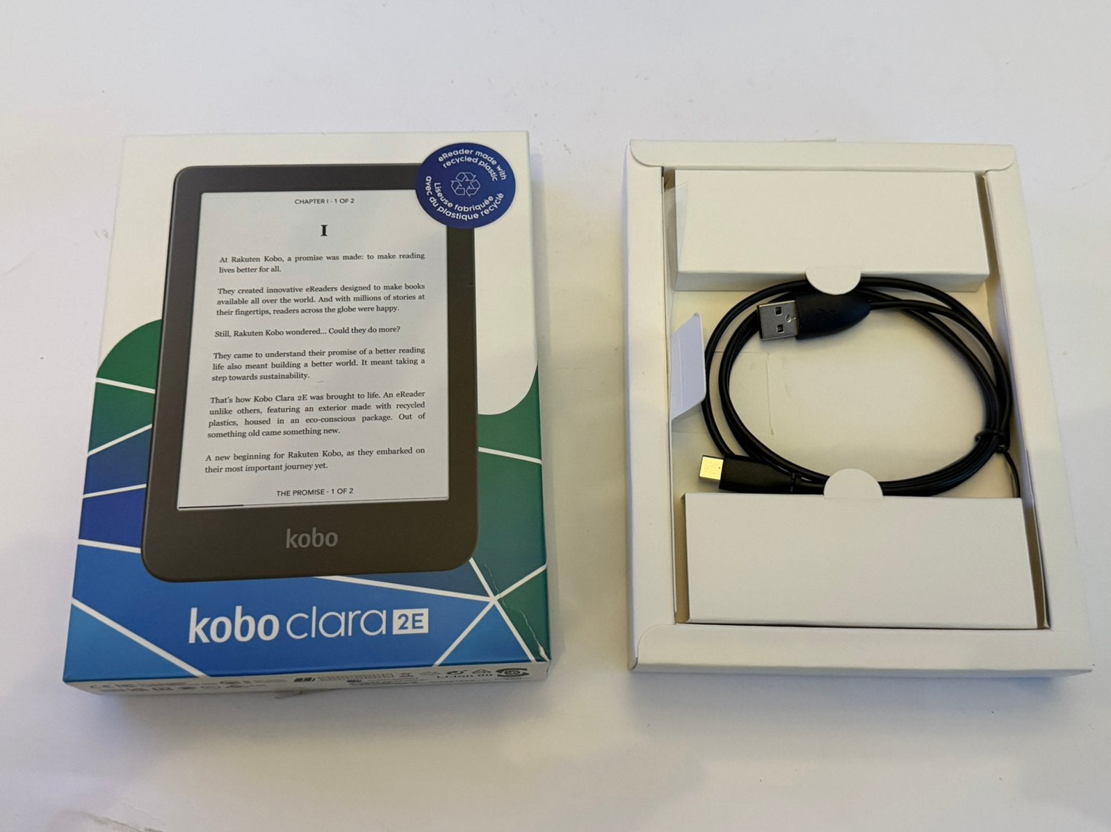 Kobo Clara 2E E-reader – Met doos, kabel & sleepcover, Computers en Software, Verzenden, Kobo, Zo goed als nieuw, Touchscreen