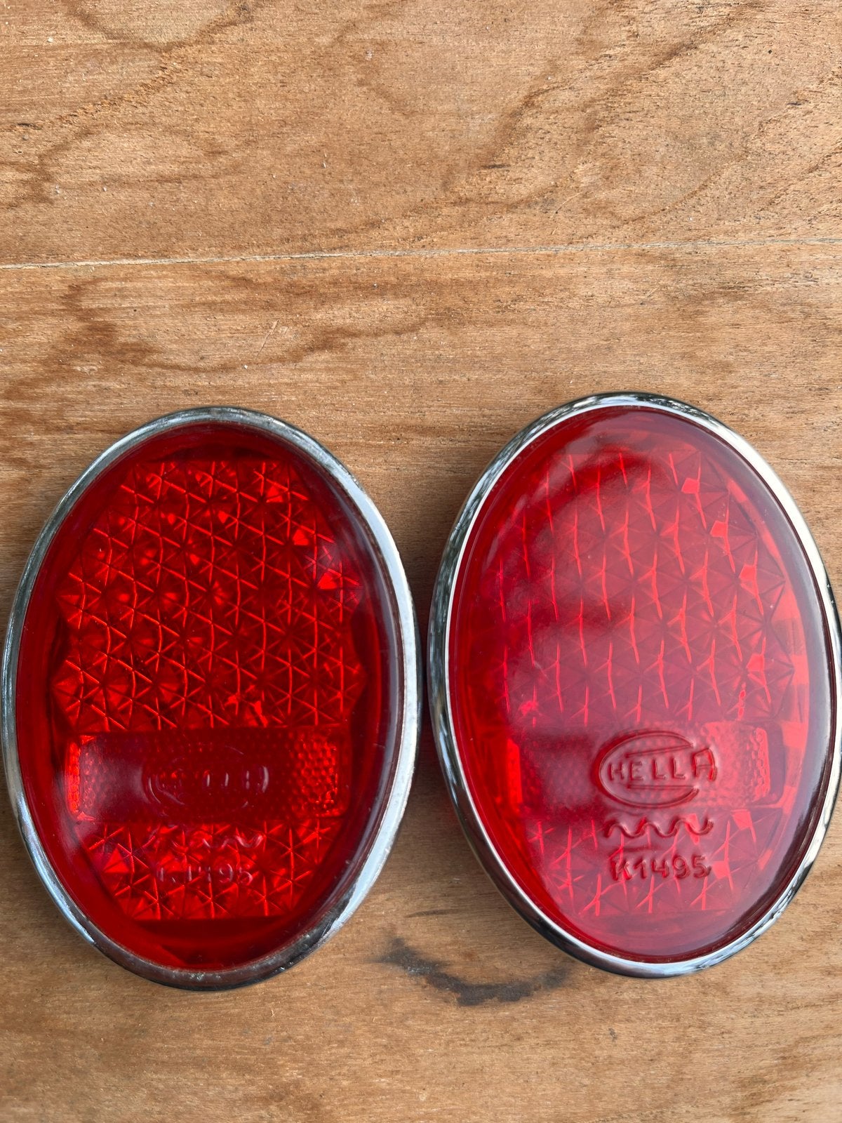 Hella K1495 Achterlichten kever 1952-1954 (Set van 2), Ophalen of Verzenden, Gebruikt, Oldtimer onderdelen