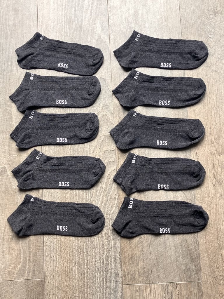 5 paar grijze sneaker sokken (maat 41-46), Kleding | Heren, Ophalen of Verzenden, Nieuw, Maat 43 t/m 46, Overige kleuren