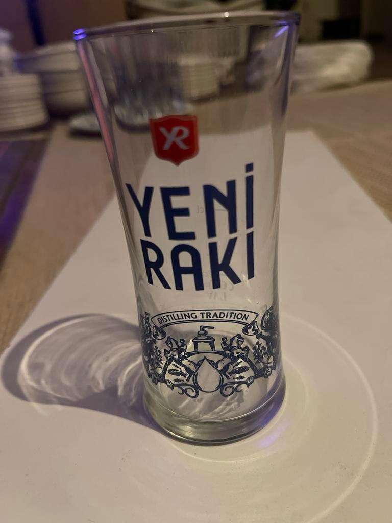 8 stuks Yeni Raki glazen, Overige typen, Ophalen, Nieuw, Glas