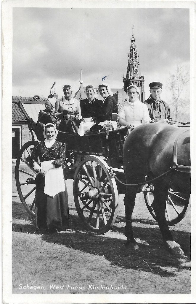 AK Schagen - West Friese Klederdracht, Verzamelen, Verzenden, 1960 tot 1980, Gelopen, Klederdracht