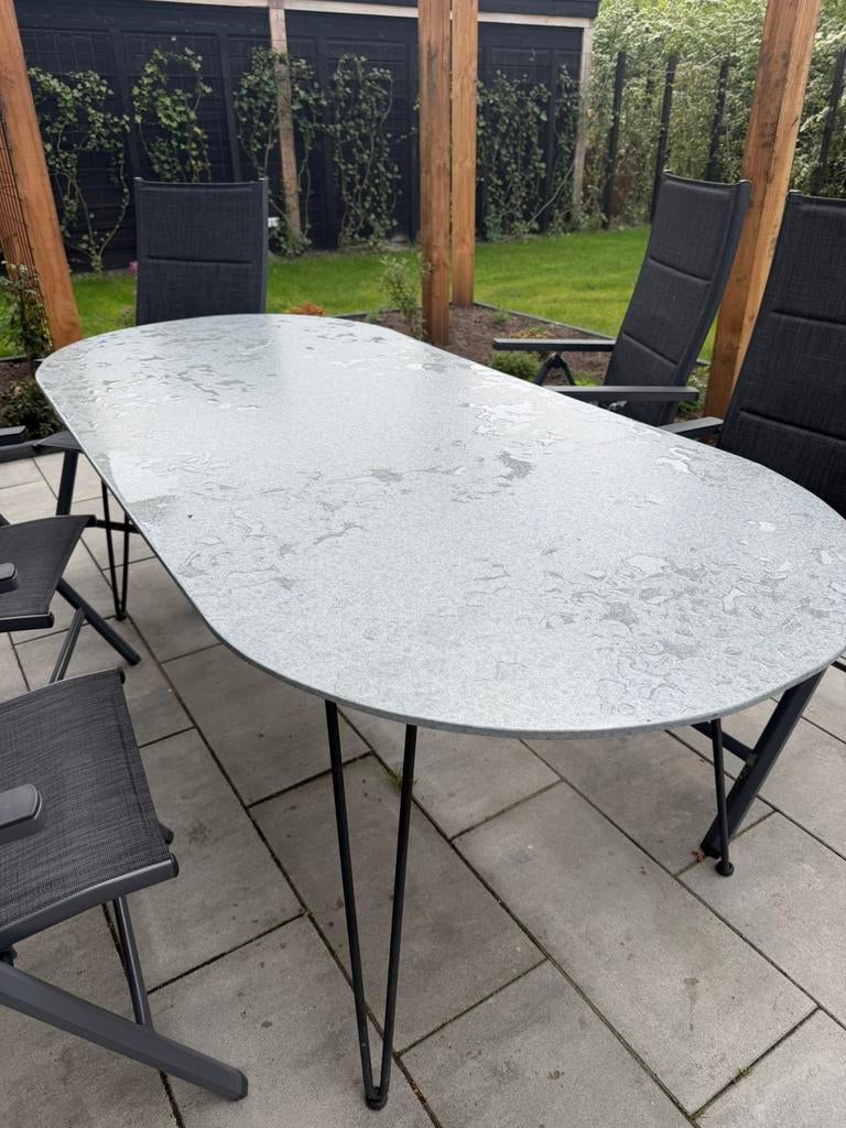 Tafel 200 cm - gratis afhalen, Tuin en Terras, Ophalen, Gebruikt, Rechthoekig, Overige materialen