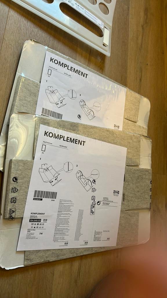 IKEA komplement 15x27x12 4 stuks, Zo goed als nieuw, Minder dan 100 cm, 25 tot 50 cm, 50 tot 100 cm