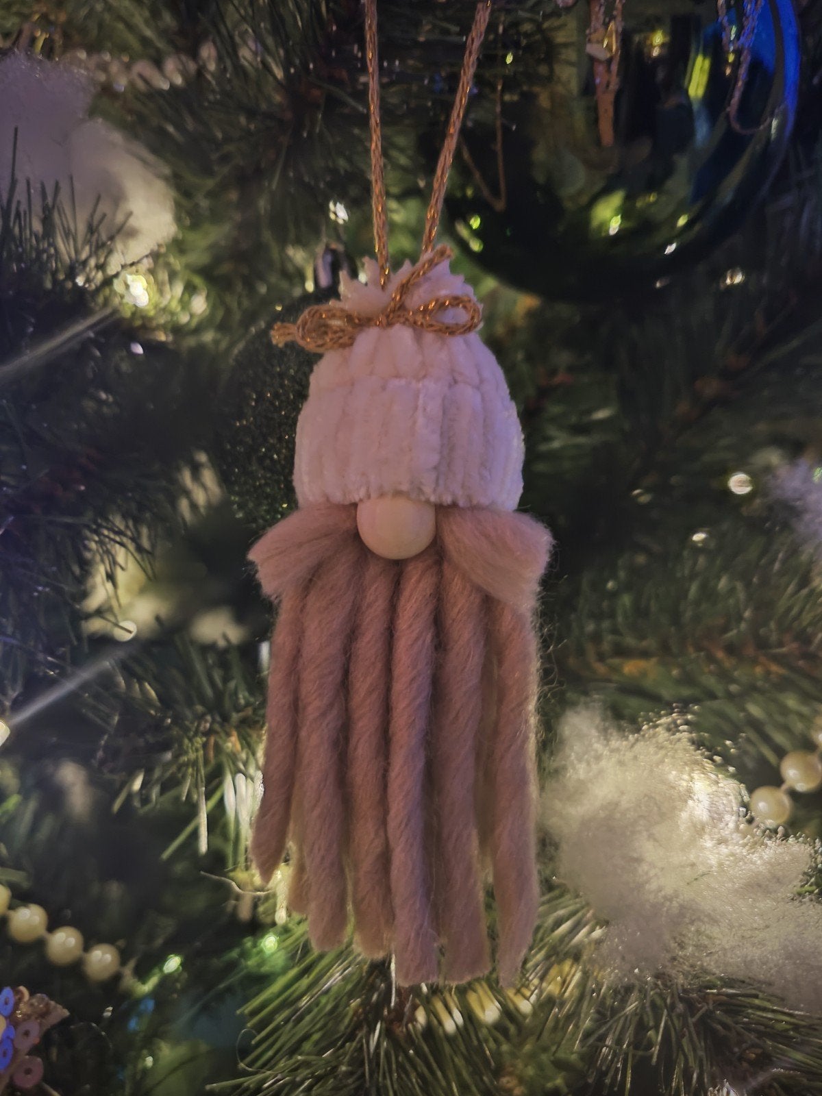Macramé kerstgnome, Ophalen of Verzenden, Nieuw