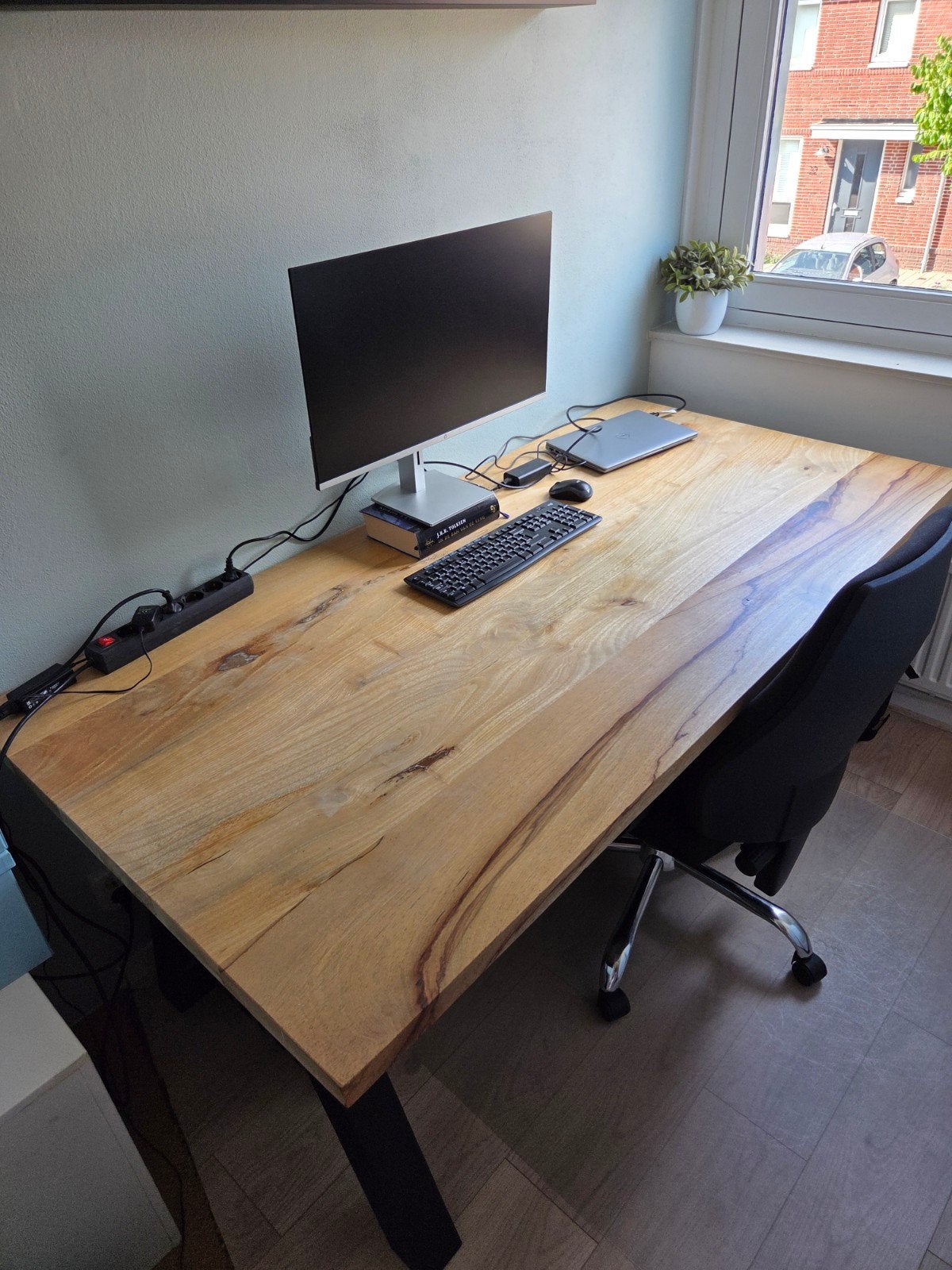 Groot bureau / tafel (180x90cm) in prima staat, Huis en Inrichting, Bureaus, Ophalen, Hout, 180 cm, Zo goed als nieuw