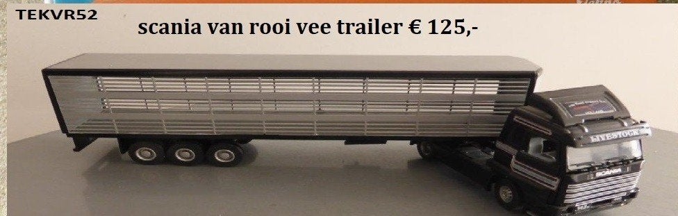tekno scania 143 van rooij, Ophalen of Verzenden, Zo goed als nieuw, Bus of Vrachtwagen, Tekno