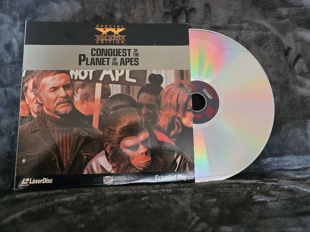 Original Planet of the Apes, 2 titels, PAL-Laserdiscs, Verzenden, Gebruikt, Film, Overige typen