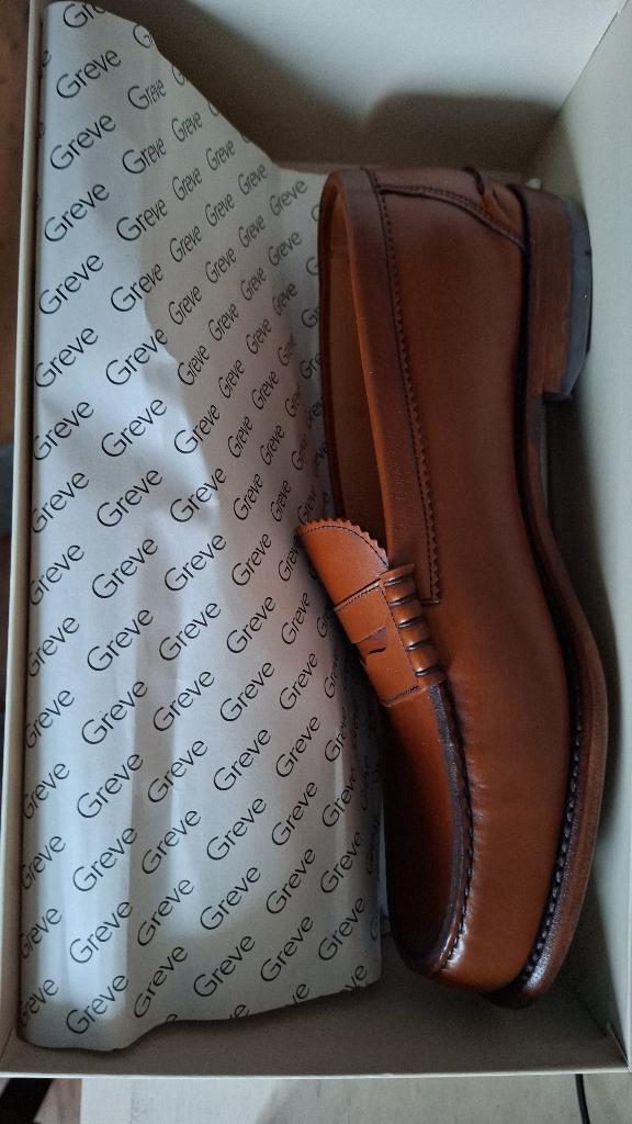 Splinternieuwe Greve in doos 10.5 K cognac, Loafers, Bruin, Nieuw, Ophalen of Verzenden
