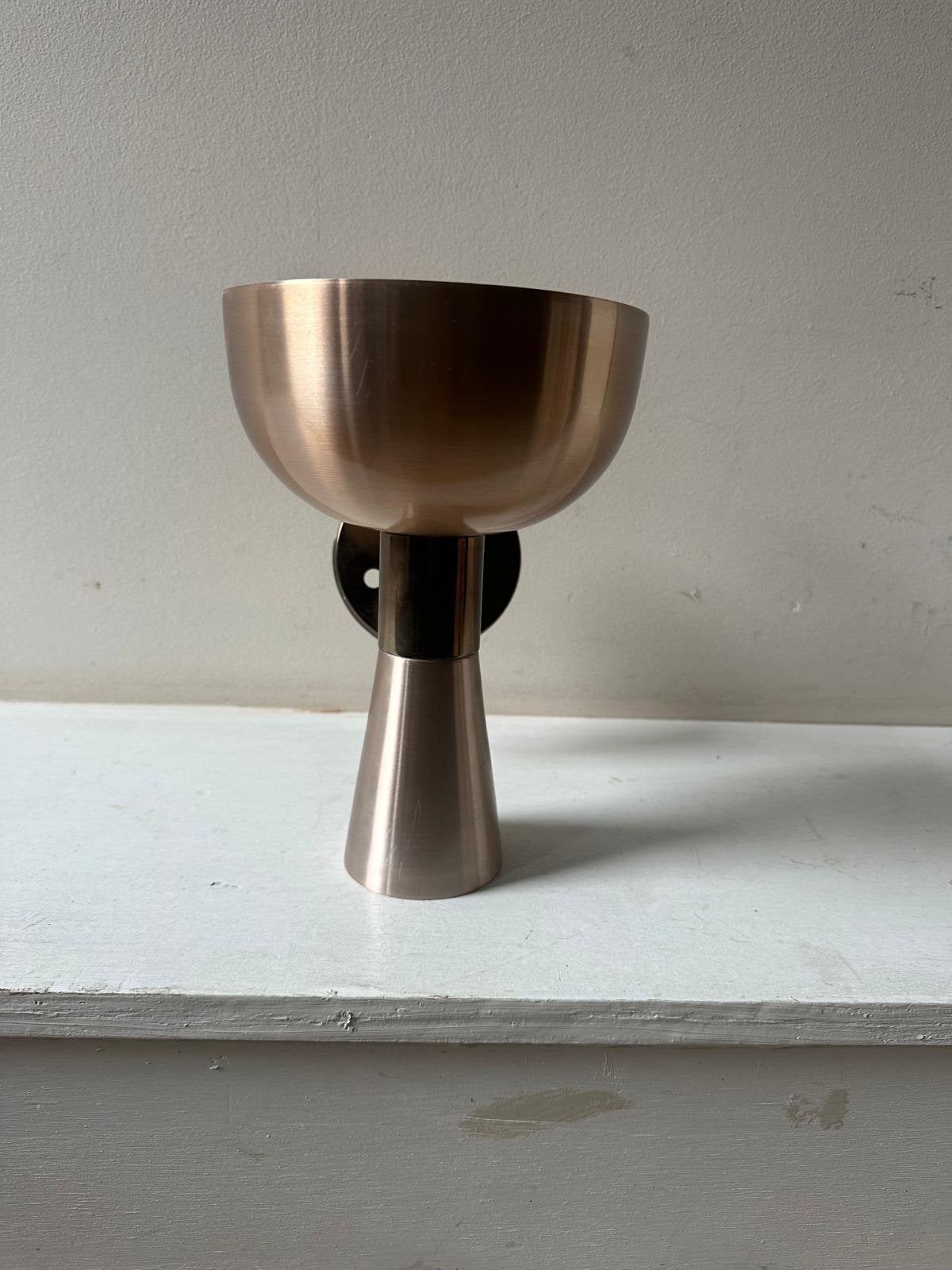 Vintage Herda Diabolo wandlamp – Space Age jaren 70 – oranje, Gebruikt, Indirect licht, E14 (klein), Meerkleurig