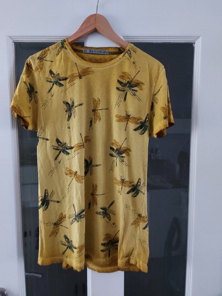 mooie top van TDCC (libelle) in oker, Kleding | Dames, Ophalen, Geel, Zo goed als nieuw, Korte mouw