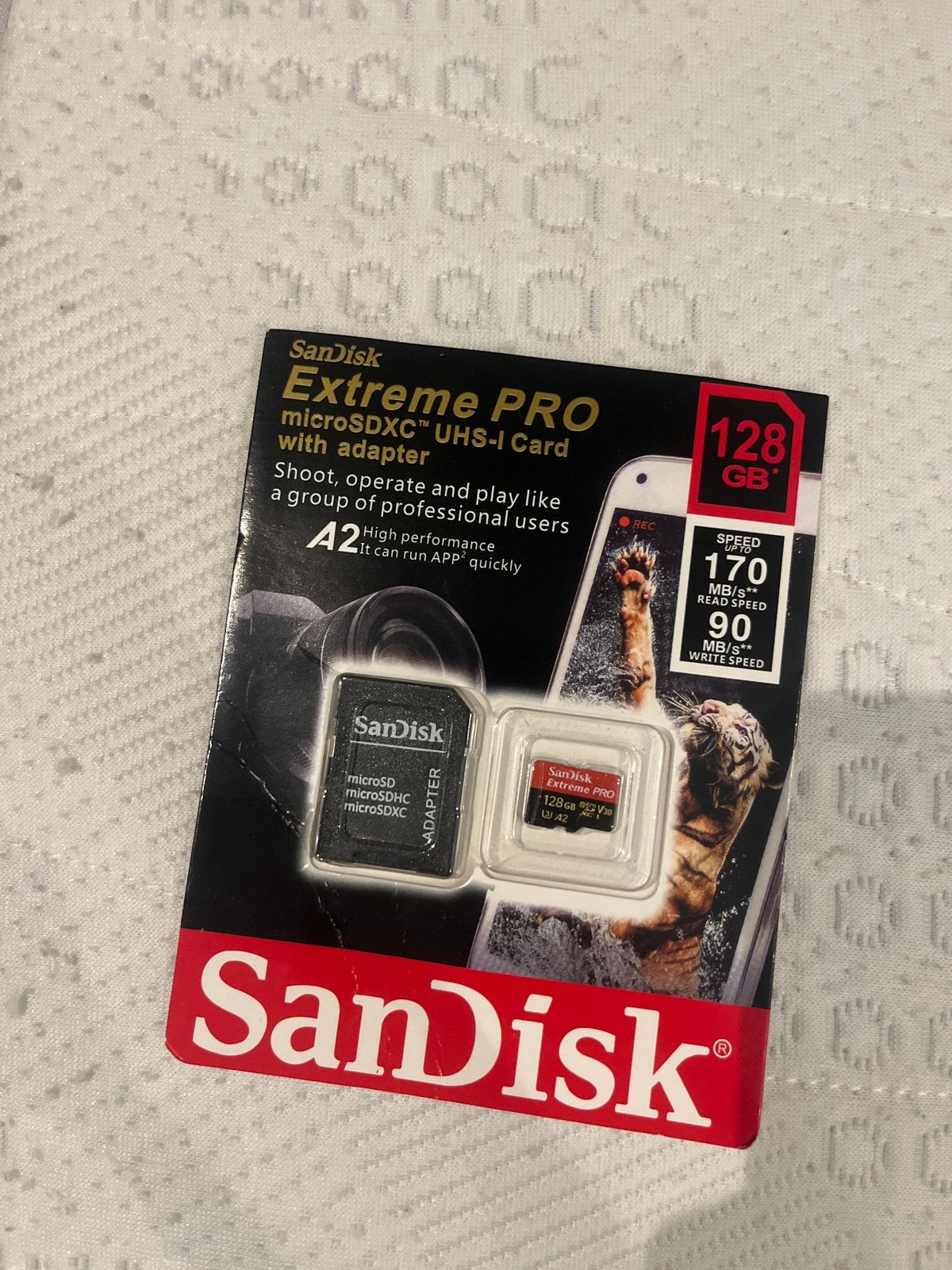SanDisk Extreme PRO microSDXC 128G, Nieuw, Ophalen of Verzenden, Geschikt voor 4K video, Fotocamera