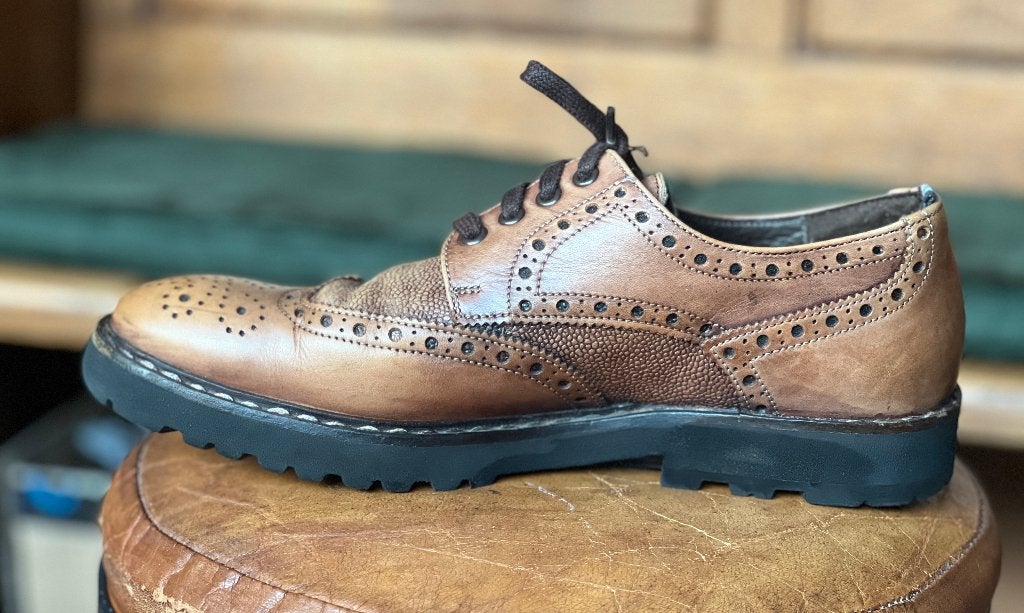 Gian by Lloyd leren maat 8 / 42 – bruin – brogue stijl, Bruin, Lloyd, Ophalen of Verzenden, Gedragen