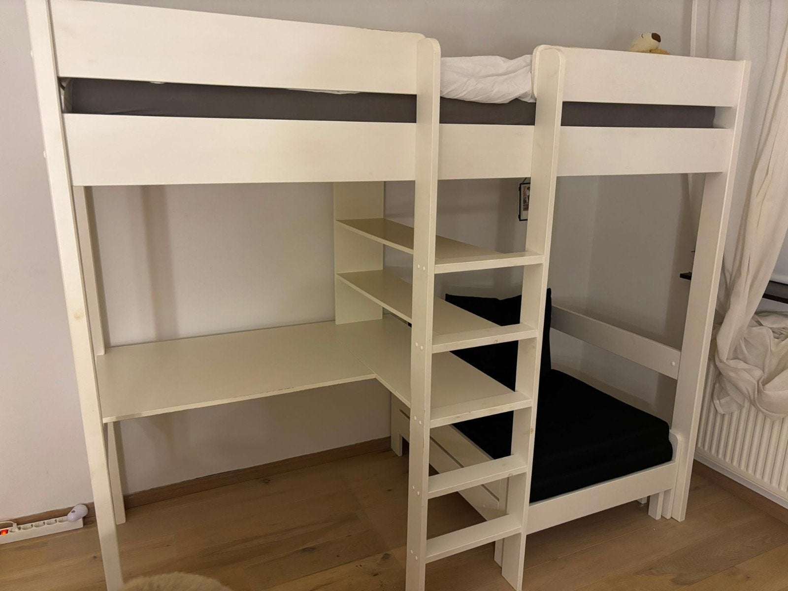 2x Mooie hoogslaper in goede staat, Ophalen, Eenpersoons, 90 cm, Hoogslaper